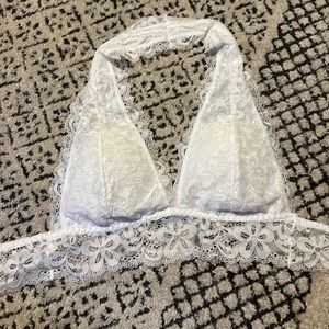 white bralette